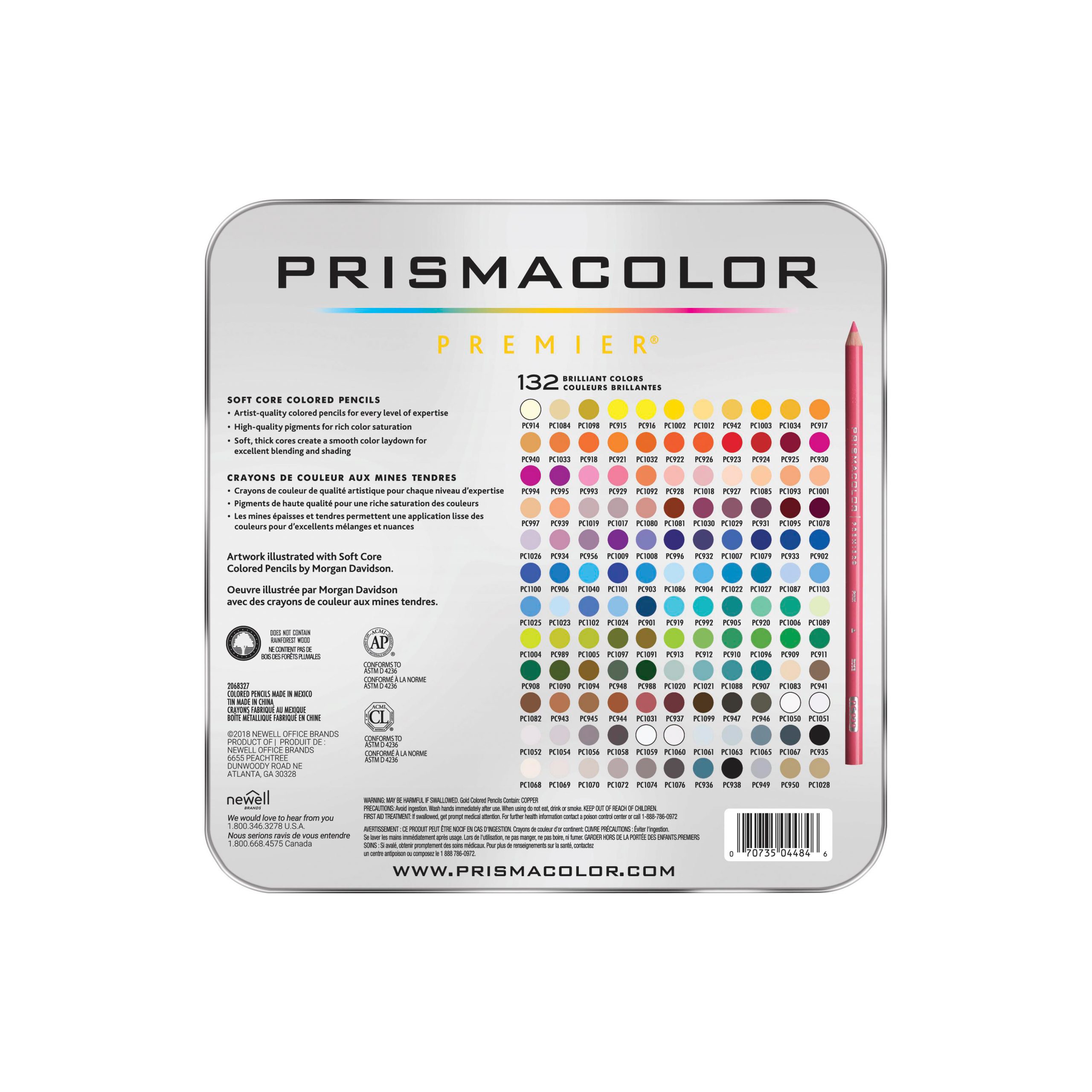 PC1132 Prismacolor Premier Pencils Set of 132 Back