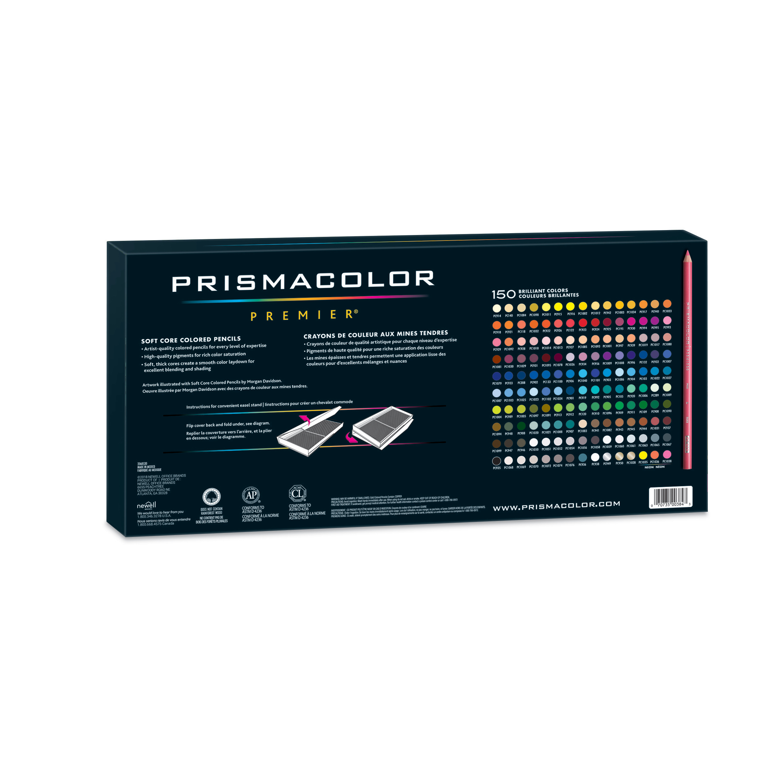 PC1150 Prismacolor Premier Pencils Set of 150 Back